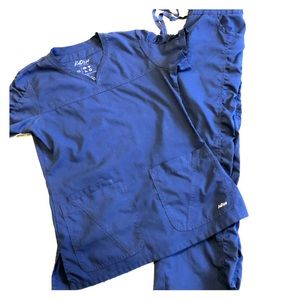 Navy Blue Scrub top and bottom